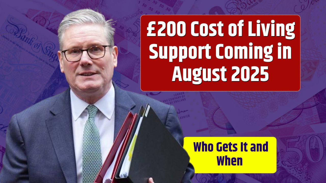 £200 Cost of Living Support Coming in August 2025 – Who Gets It and When
